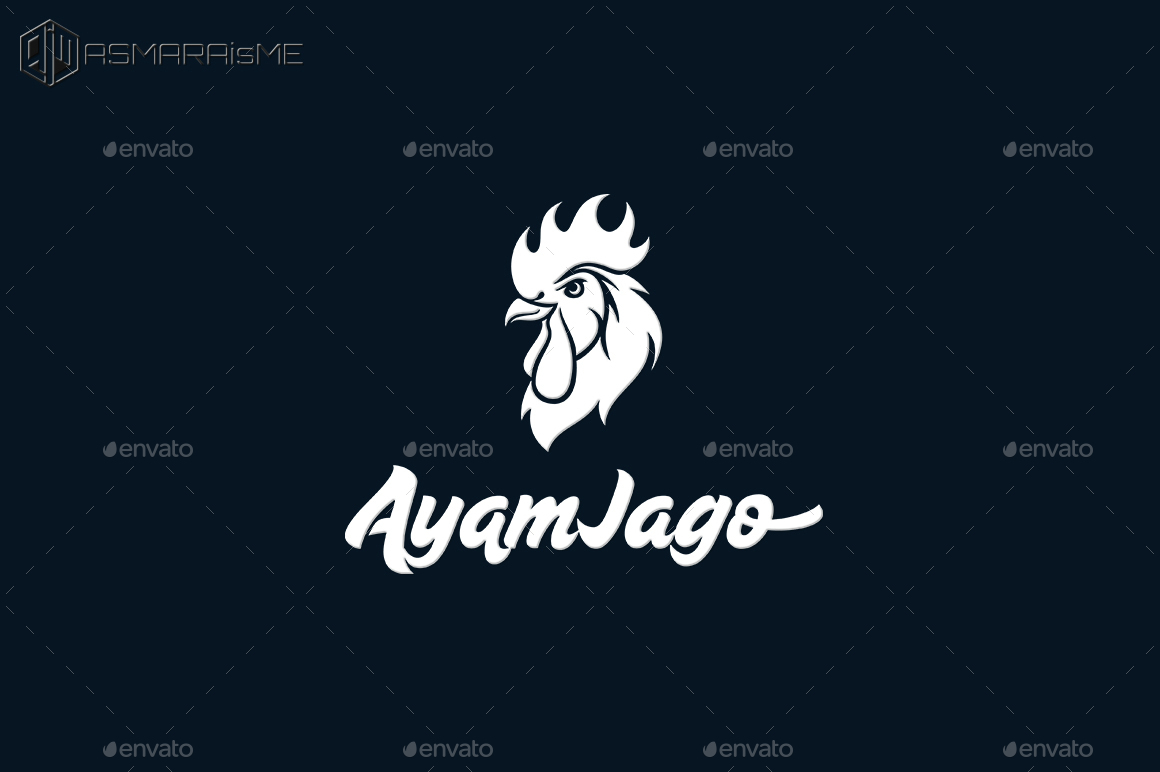 Ayam Jago Rooster Logo by ASMARAisME GraphicRiver